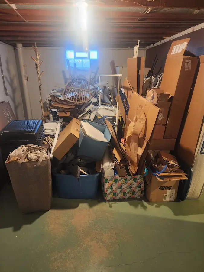 Roll-off dumpster container at job site for Roll Off Dumpster Rental in Smiths Station